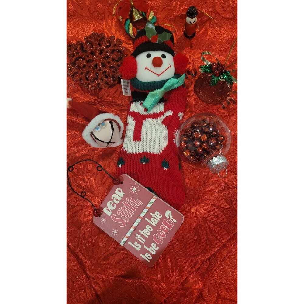 Christmas Batch Of Red Tree Ornaments
